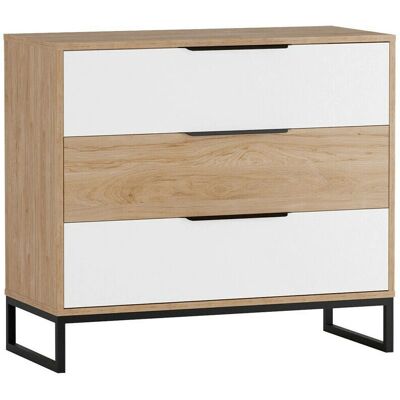 MUEBLES Providence N123 Kovové úchyty - Komoda - 80x90cm MUEBLES Providence N123 Kovové úchyty - Komoda - 80x90cm
