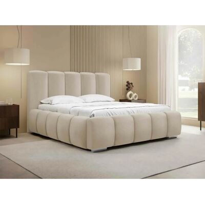 Mobilier1 Malden 100 Cama doble marrón claro - Cama Mobilier1 Malden 100 Cama doble marrón claro - Cama