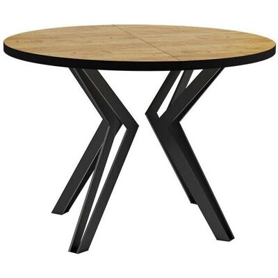 MOBILIER1 Mesa Oswego 111 - Extensible, Laminada, Patas de metal MOBILIER1 Mesa Oswego 111 - Extensible, Laminada, Patas de metal