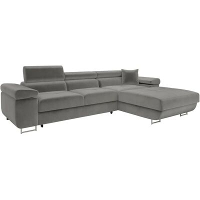 Funkcjonalny narożnik Comfivo S102 Szary z funkcją spania - Sofa Funkcjonalny narożnik Comfivo S102 Szary z funkcją spania - Sofa