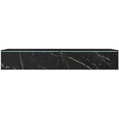 MOBILIER1 Sarasota 121 Mueble TV - Mármol negro - 180x30x33cm MOBILIER1 Sarasota 121 Mueble TV - Mármol negro - 180x30x33cm