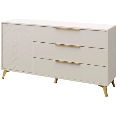 Xylix 1D3SZ Cómoda Sandbeige - Cajonera con Puertas Xylix 1D3SZ Cómoda Sandbeige - Cajonera con Puertas