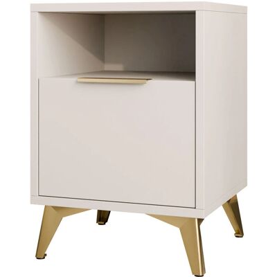MUEBLES Noční stolek Y104 - MDF a laminovaná dřevotříska MUEBLES Noční stolek Y104 - MDF a laminovaná dřevotříska