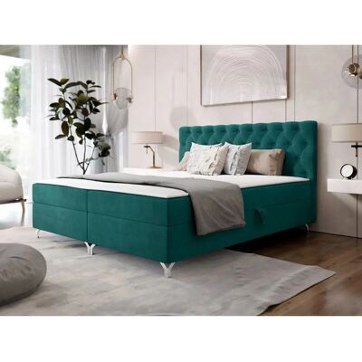 Cama doble Memphis 141 verde - cama Cama doble Memphis 141 verde - cama