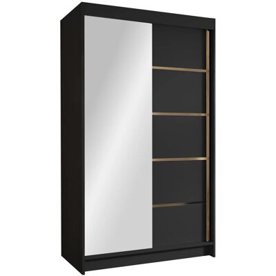 Mobilier1 Armario Atlanta 196 Negro Correderas - Armario Mobilier1 Armario Atlanta 196 Negro Correderas - Armario