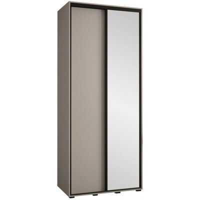 MUEBLES Hartford 495 - Armario corredero 235x120x60cm - Negro & Cachemira MUEBLES Hartford 495 - Armario corredero 235x120x60cm - Negro & Cachemira