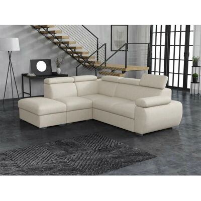 MUEBLES Světle hnědá rohová pohovka 228 - Pohovka MUEBLES Světle hnědá rohová pohovka 228 - Pohovka