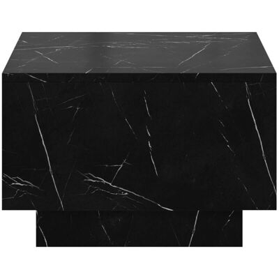 MUEBLES Goodyear 133 - Czarny marmur - 40x60x60 cm - Laminowana płyta pilśniowa - Stół kawowy MUEBLES Goodyear 133 - Czarny marmur - 40x60x60 cm - Laminowana płyta pilśniowa - Stół kawowy