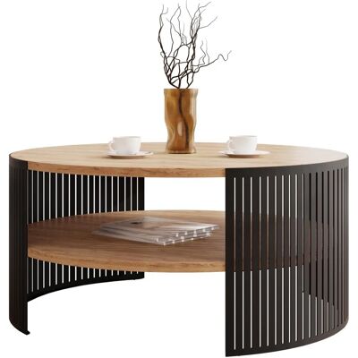Mobilier1 Oswego 120 Okrągły stolik kawowy - Stolik kawowy Mobilier1 Oswego 120 Okrągły stolik kawowy - Stolik kawowy