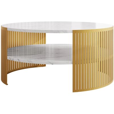 Mesa de centro Oswego 121 Redonda - Aglomerado Laminado Mesa de centro Oswego 121 Redonda - Aglomerado Laminado