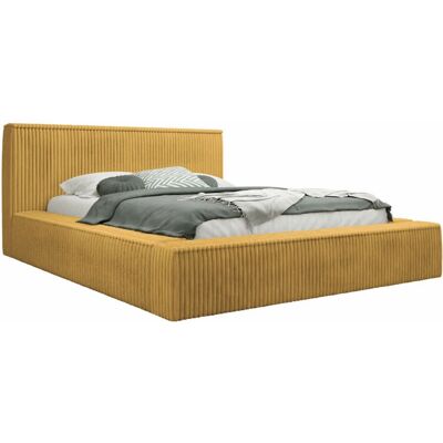 Cama doble Malden 101 de Mobilier1 - Tapiz, Marco de madera, Almacenamiento Cama doble Malden 101 de Mobilier1 - Tapiz, Marco de madera, Almacenamiento