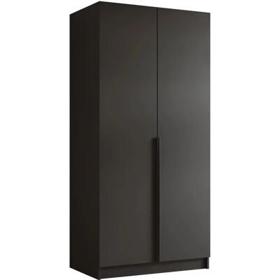 MUEBLES - Atlanta 202 - Czarny - 215x100x58 cm - Wardrobe MUEBLES - Atlanta 202 - Czarny - 215x100x58 cm - Wardrobe