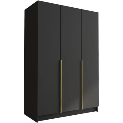 MUEBLES Atlanta 205 Czarny - Szafa MUEBLES Atlanta 205 Czarny - Szafa