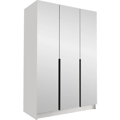 MUEBLES Atlanta 203 Černobílá Šatní Skříň - Šatní skříň MUEBLES Atlanta 203 Černobílá Šatní Skříň - Šatní skříň