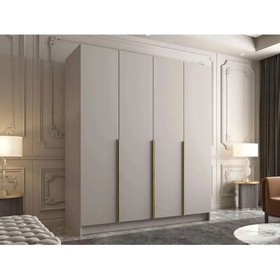 Mobilier1 Szafa Atlanta - 215x200x58cm - Cachemira + Dorado Mobilier1 Szafa Atlanta - 215x200x58cm - Cachemira + Dorado