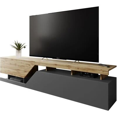 Comfivo Daldune 104 Szafka RTV - Antracyt + Quercia di Wotan Comfivo Daldune 104 Szafka RTV - Antracyt + Quercia di Wotan