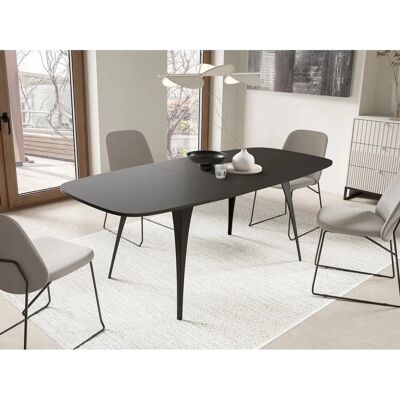 MOBILIER1 - Oswego 131 - Černá - Laminátová deska - Jídelní stůl MOBILIER1 - Oswego 131 - Černá - Laminátová deska - Jídelní stůl