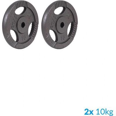 Sapphire XYLO-Line 20 kg 2x10 kg zestaw talerzy żeliwnych Sapphire XYLO-Line 20 kg 2x10 kg zestaw talerzy żeliwnych