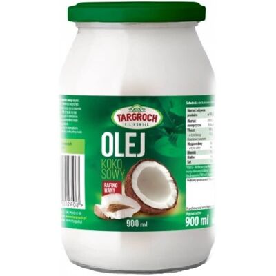 Olej kokosowy rafinowany TARGROCH - 900g - Gotowanie i pieczenie Olej kokosowy rafinowany TARGROCH - 900g - Gotowanie i pieczenie