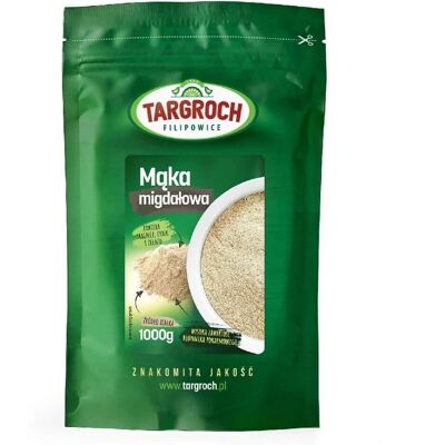 Mąka Migdałowa TARGROCH - Bezglutenowa, Naturalna słodycz, 1000g Mąka Migdałowa TARGROCH - Bezglutenowa, Naturalna słodycz, 1000g