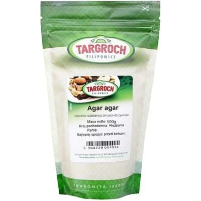Środek żelujący agar Targroch - Naturalny, 500g Środek żelujący agar Targroch - Naturalny, 500g