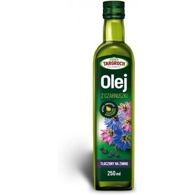 Olej z czarnuszki TARGROCH - Tłoczony na zimno 250ml Olej z czarnuszki TARGROCH - Tłoczony na zimno 250ml