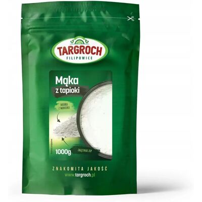 Mąka z tapioki Targroch - Bez glutenu, 1000g Mąka z tapioki Targroch - Bez glutenu, 1000g