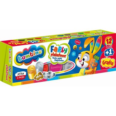Bambino 12-Väriä Posterimaalit Bambino 12-Väriä Posterimaalit