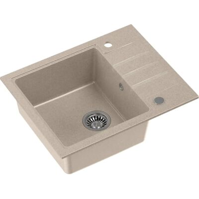 Quadron Peter 116 Beige Granitspüle - Manuelle Siphon & Schraubverschluss Quadron Peter 116 Beige Granitspüle - Manuelle Siphon & Schraubverschluss