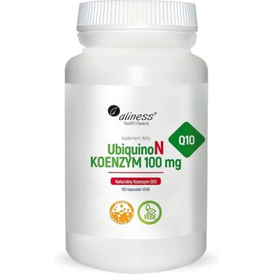 Aliness UbiquinoN Wegański Koenzym Q10 100mg - Suplement diety Aliness UbiquinoN Wegański Koenzym Q10 100mg - Suplement diety