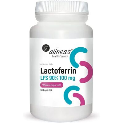 Aliness Lactoferrin LFS 90% 100mg - Unterstützt Immunsystem & Verdauung Aliness Lactoferrin LFS 90% 100mg - Unterstützt Immunsystem & Verdauung