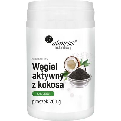 ALINESS Kokos Aktivkohle 300MG Pulver - Lebensmittelqualität ALINESS Kokos Aktivkohle 300MG Pulver - Lebensmittelqualität
