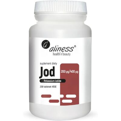 Aliness Jod (Kaliumjodid) 200 μg/400 μg - 200 Tabletten Aliness Jod (Kaliumjodid) 200 μg/400 μg - 200 Tabletten