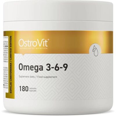 OstroVit Omega 3-6-9 - Soutient le Cholestérol Sain - 180 Capsules - Publicité OstroVit Omega 3-6-9 - Soutient le Cholestérol Sain - 180 Capsules - Publicité