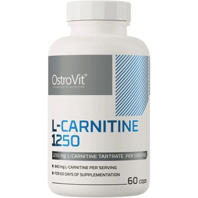 OstroVit L-Carnitine 1250 MG - Brûle les Graisses - 60 Capsules - Publicité OstroVit L-Carnitine 1250 MG - Brûle les Graisses - 60 Capsules - Publicité