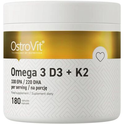 OstroVit Omega 3 D3+K2 - Heart Brain Bones - Supplement OstroVit Omega 3 D3+K2 - Heart Brain Bones - Supplement