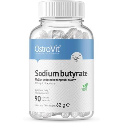 OstroVit Natriumbutyrat - Vegan - Darm & Mikrobiom - 90 Kapseln OstroVit Natriumbutyrat - Vegan - Darm & Mikrobiom - 90 Kapseln