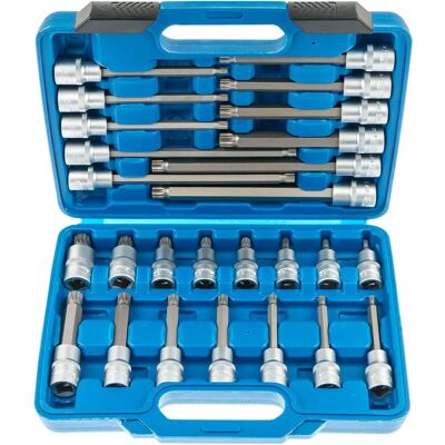 Zestaw nasadek SATRA z XZN 1/2”, M5-M16, 55-200mm, 26 szt Zestaw nasadek SATRA z XZN 1/2”, M5-M16, 55-200mm, 26 szt
