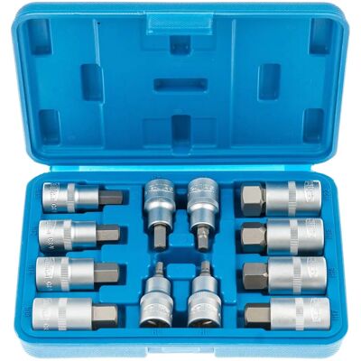 SATRA Chrom-Vanadium Sechskant-Schlüssel-Set - 12 Stück SATRA Chrom-Vanadium Sechskant-Schlüssel-Set - 12 Stück