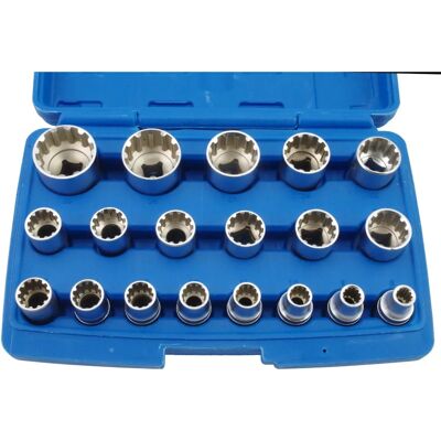 SATA Vario-Plus 19-tlg. 12-Kant Steckschlüssel-Set SATA Vario-Plus 19-tlg. 12-Kant Steckschlüssel-Set