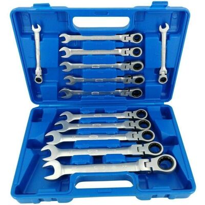 Satra 12-tlg Flexibler Ratschen-Schlüssel-Satz 8-22mm - Schraubenschlüssel Satra 12-tlg Flexibler Ratschen-Schlüssel-Satz 8-22mm - Schraubenschlüssel