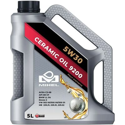 Olejek ceramiczny Mihel 9200 - 5W-30 do Mercedes, Volkswagen, BMW, Audi Olejek ceramiczny Mihel 9200 - 5W-30 do Mercedes, Volkswagen, BMW, Audi