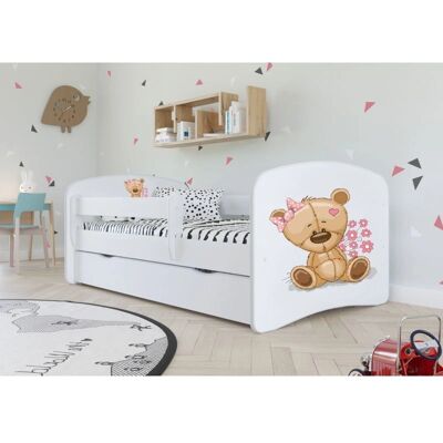 Lit enfant Babydreams Fleurs Ourson - Lit Enfant - Publicité Lit enfant Babydreams Fleurs Ourson - Lit Enfant - Publicité