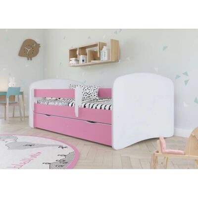Babydreams Pink Kinderbett - Reversibel mit Schublade - Kinderbett Typ Babydreams Pink Kinderbett - Reversibel mit Schublade - Kinderbett Typ