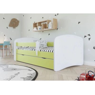 Babydreams Kinderbett - 180x80cm - Grün - Sicherheit & Reversibel Babydreams Kinderbett - 180x80cm - Grün - Sicherheit & Reversibel