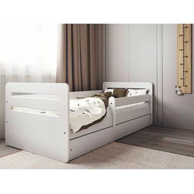 Cama Blanca Tobi para Niños con Almacenamiento - Tipo de Cama Cama Blanca Tobi para Niños con Almacenamiento - Tipo de Cama