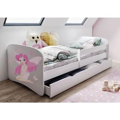 Lit pour enfants Babydreams avec tiroir - Coins arrondis sécurisés - Publicité Lit pour enfants Babydreams avec tiroir - Coins arrondis sécurisés - Publicité