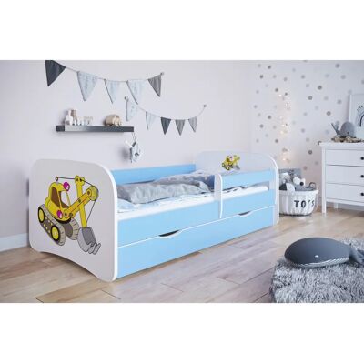 Lit bébé Kocot Kids - Bleu - Tiroir & Matelas - Lit Enfant - Publicité Lit bébé Kocot Kids - Bleu - Tiroir & Matelas - Lit Enfant - Publicité