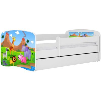 Lit pour enfants Babydreams - 140x70cm - Réversible avec tiroir - Blanc - Publicité Lit pour enfants Babydreams - 140x70cm - Réversible avec tiroir - Blanc - Publicité