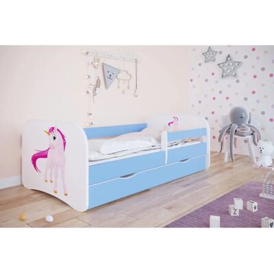 Lit réversible Kocot Kids avec tiroir de rangement - Bleu - Lit pour enfants - Publicité Lit réversible Kocot Kids avec tiroir de rangement - Bleu - Lit pour enfants - Publicité